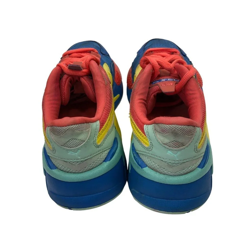 Puma RS-X3 Puzzle Palace Blue 372357-10 Orange/Blue/Yellow SIZE 7C‎